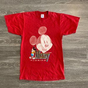 Vintage Disney Mickey Mouse Velva Sheen Florida Shirt Sz. M